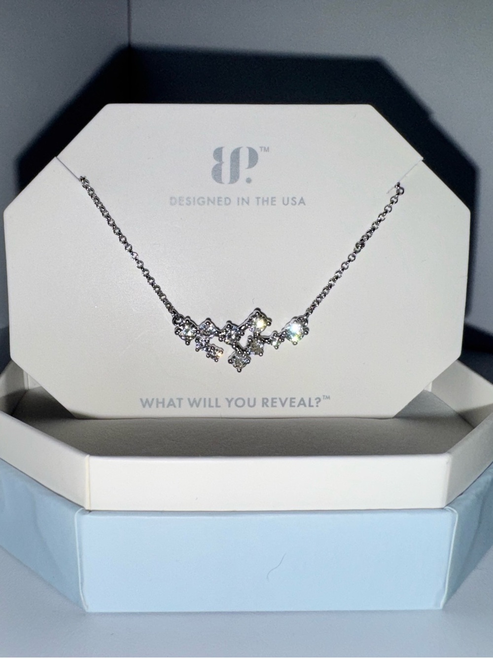 Bomb Party BP ‘She Flies Free’ Necklace - LEMON CZ and Rhodium